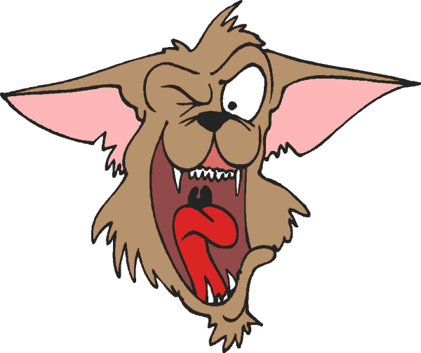 free mean dog clipart - photo #30