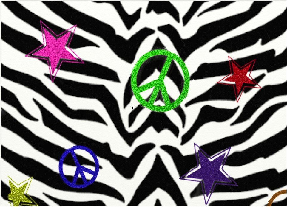 zebra peace graphics and comments