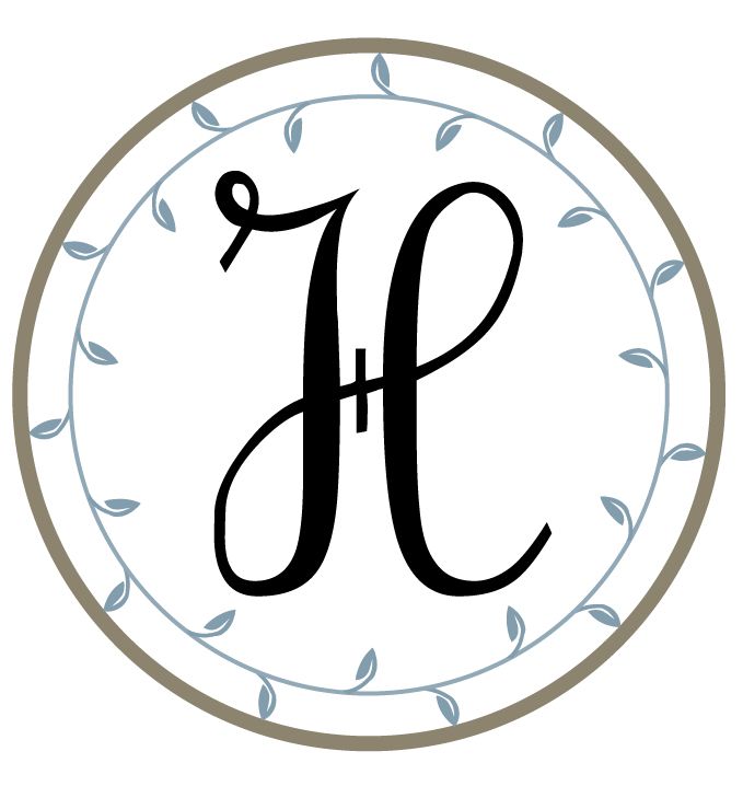 Letter H. Free printable monograms from The Hand Me Down House. | H