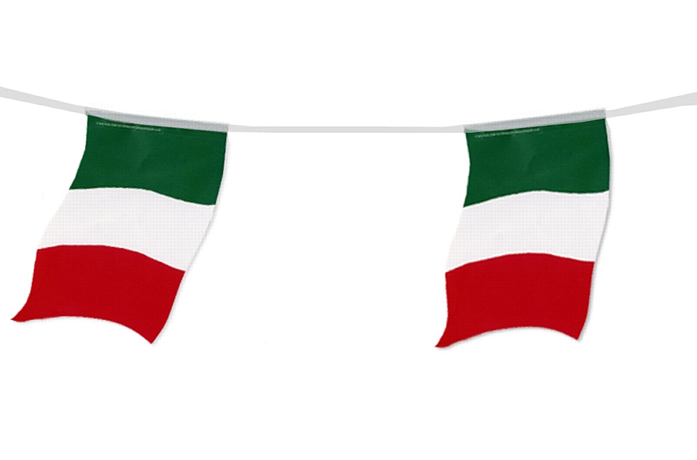 Italian Large Flag Bunting 4m