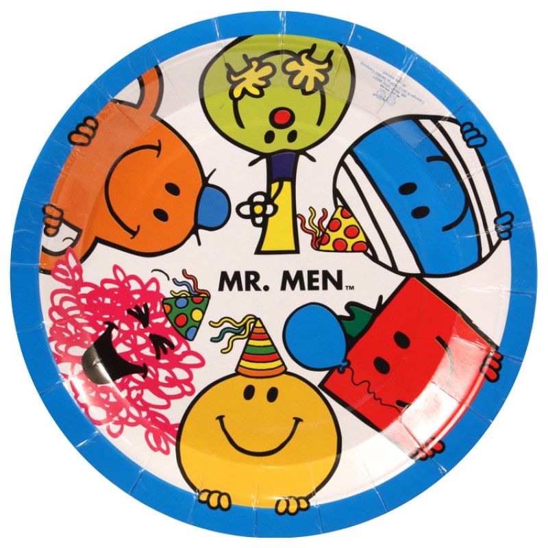 Mr Men Paper Party Plates