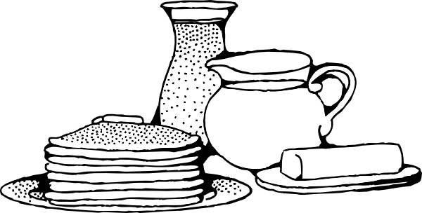 Breakfast With Pancakes clip art - vector clip art online, royalty ...