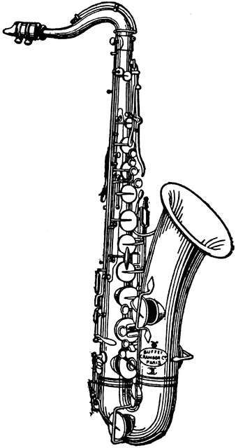 Saxophone Clip Art | saxaphone | Pinterest
