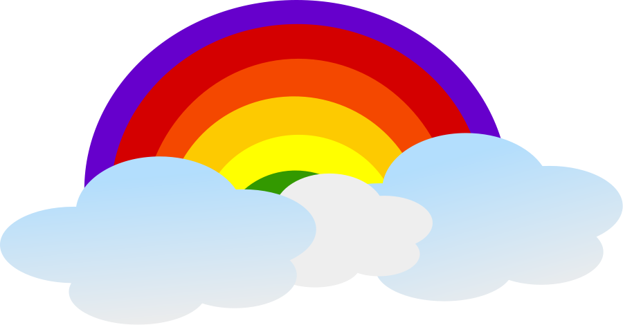 Rainbow cartoon design SVG Vector file, vector clip art svg file ...