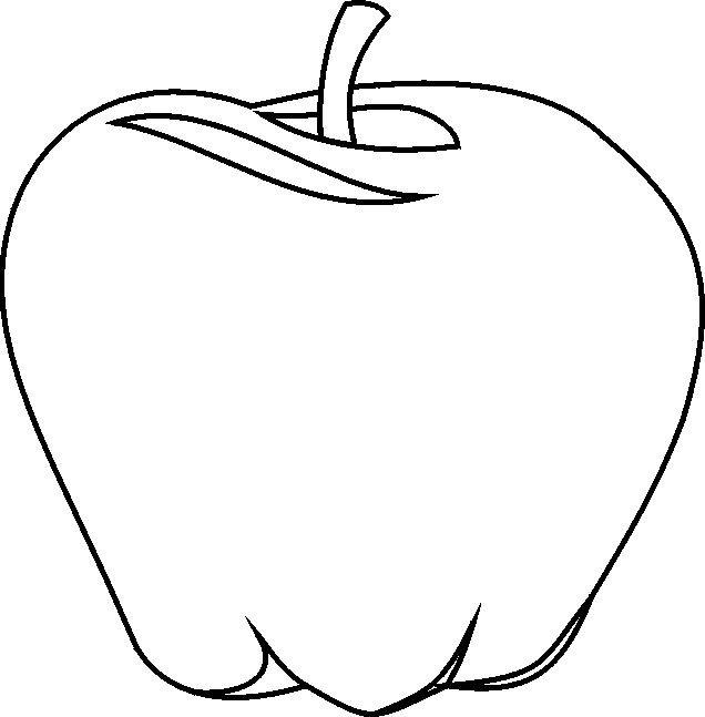apple outline clip art - photo #48