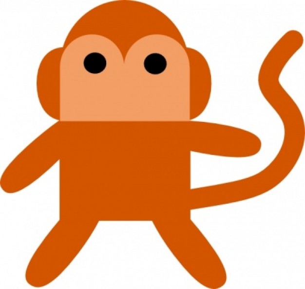 Cheeky Monkey clip art Vector | Free Download