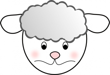 Pix For > Lamb Head Clip Art