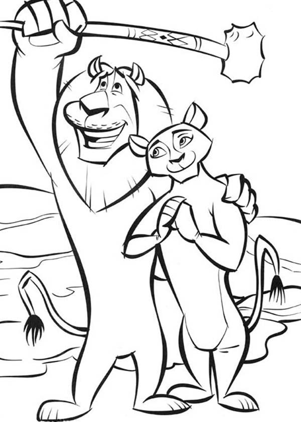 madagascar printable coloring pages - photo #49