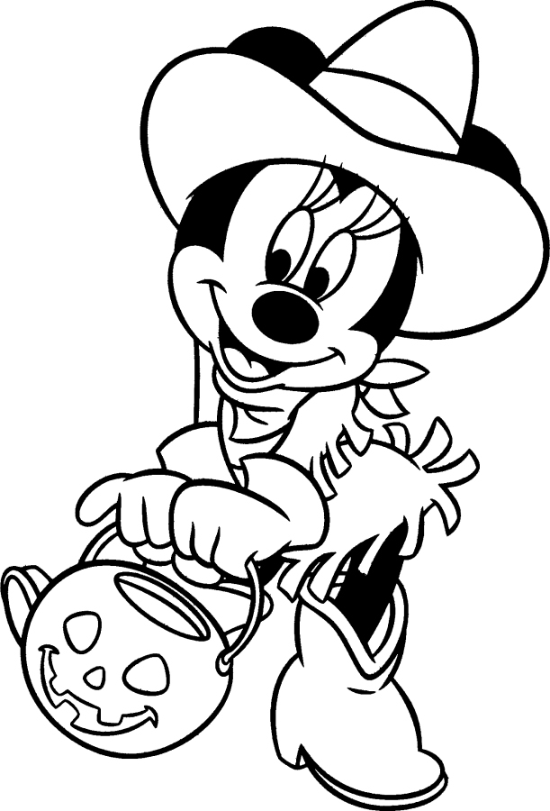 Mickey Minnie Halloween Coloring Pages » Cenul – Free Coloring ...