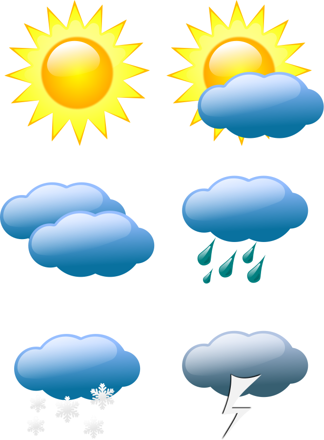 Weather Symbols Sun Clipart Large Size Car Pictures