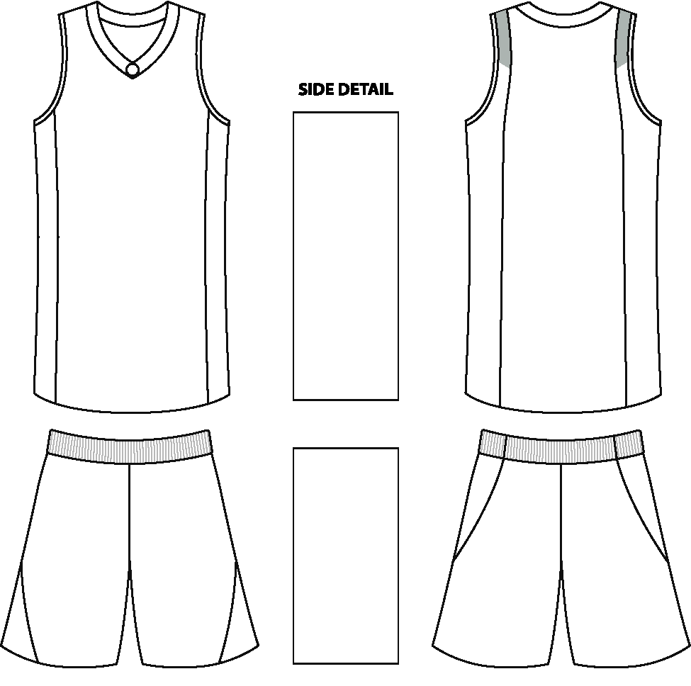 Blank Basketball Jersey Template