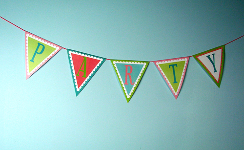 Free Pennant Banner Clipart - downloadable PDF | Bramble Berry ...