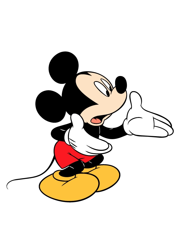 Mickey Mouse Clip Art Coloring Sheets | Clipart Panda - Free ...