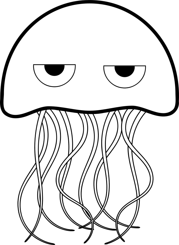 Jellyfish - Coloring Book | Clipart Panda - Free Clipart Images