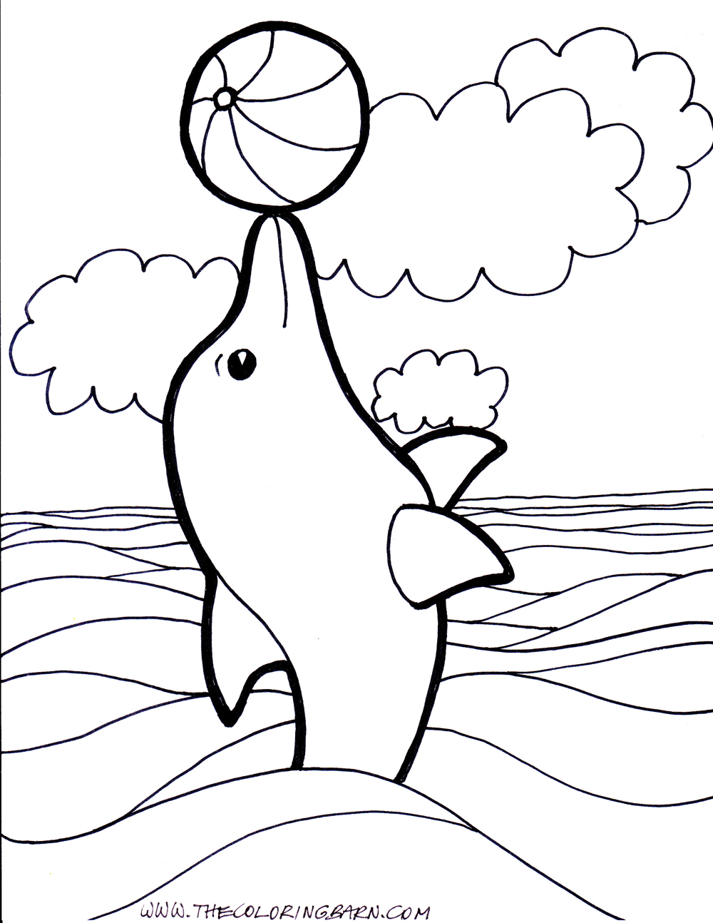 Coloring Pages Dolphins 177 | Free Printable Coloring Pages