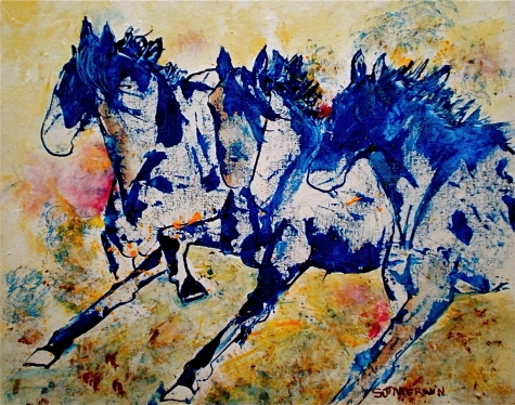 Blue Dancer Trinity - Contemporary Western Horse Equine Montana ...
