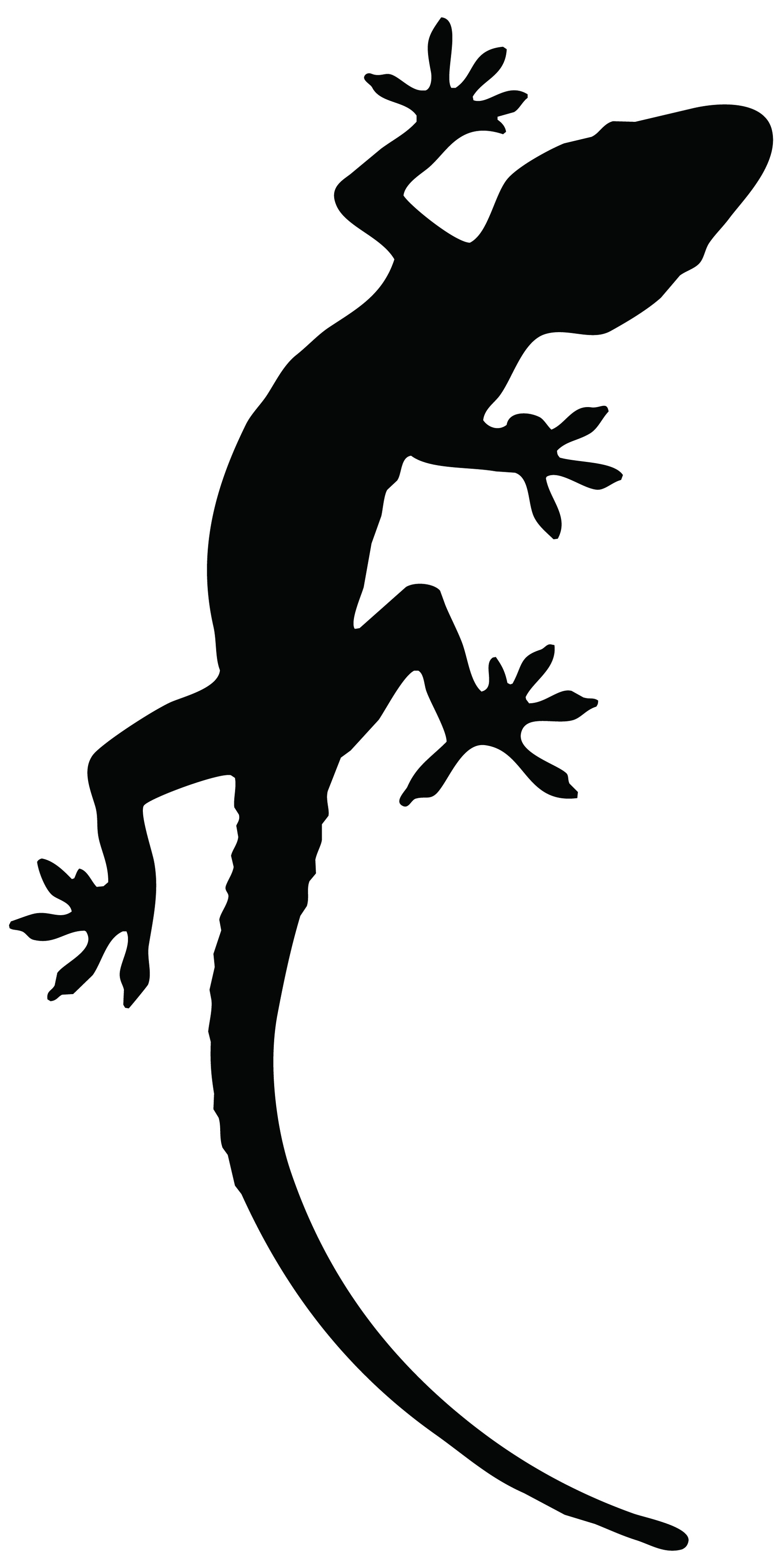 Black Reptile Lizard Tattoo Stencil | Tattoobite.com