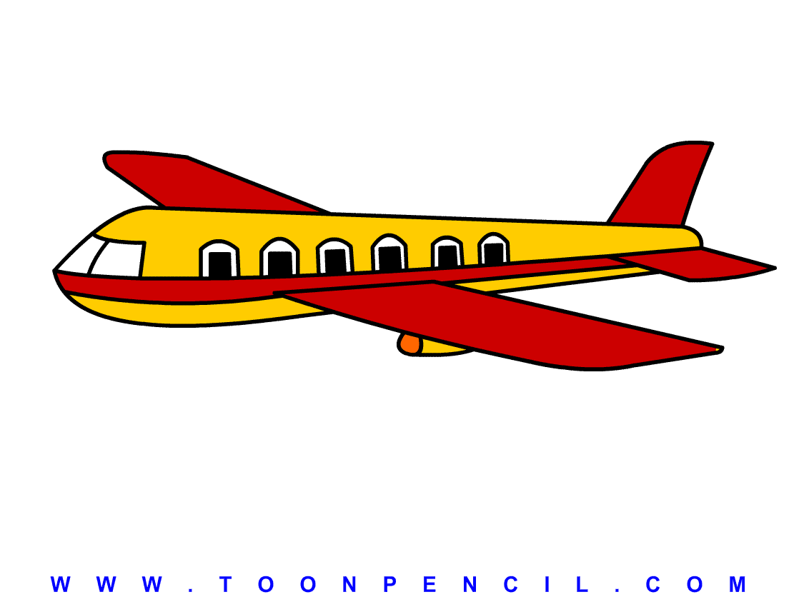 276-Learn How to draw a Aeroplane for kids, step by step, kids ...