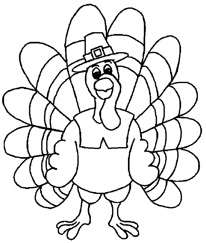 Thanksgiving Coloring Pages Funny Turkey | Free Printable Coloring ...