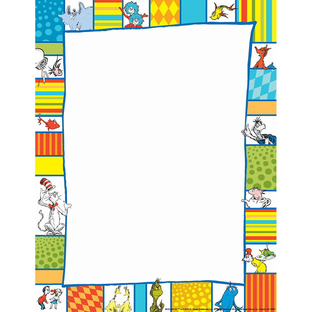 Pix For > Dr Seuss Border Free