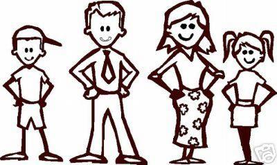 Stick Figure Family 4 Clipart - Free Clipart
