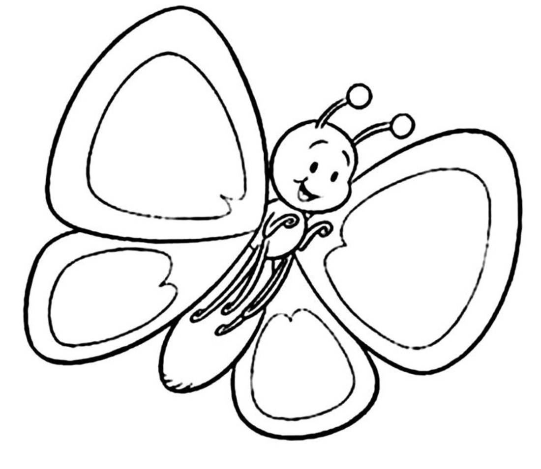 Coloring Pages For Kids ButterflyFree Coloring Pages For Kids ...