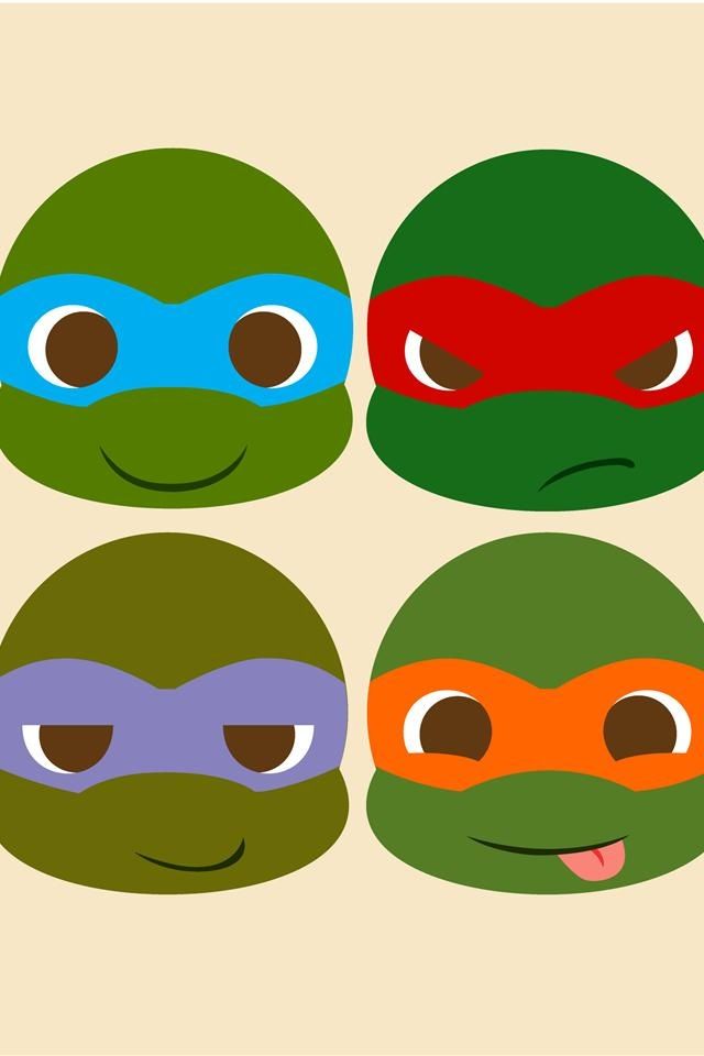Cute ninja turtles. This is why i love the orange one ...