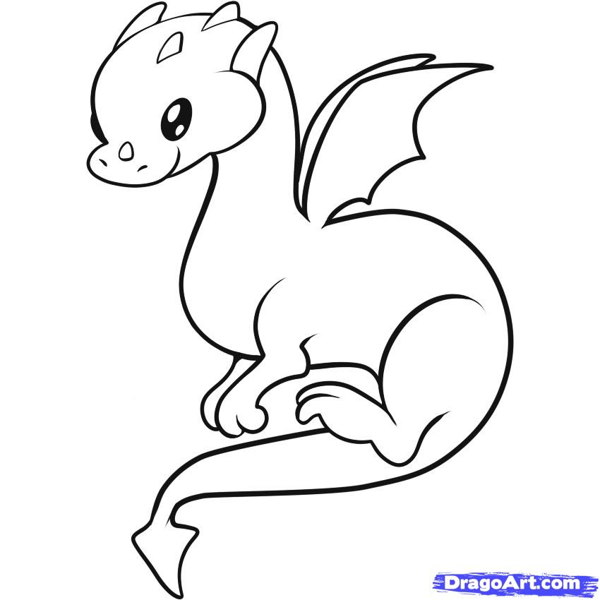 How to Draw a Dragon for Kids, Step by Step, Dragons For Kids, For ...