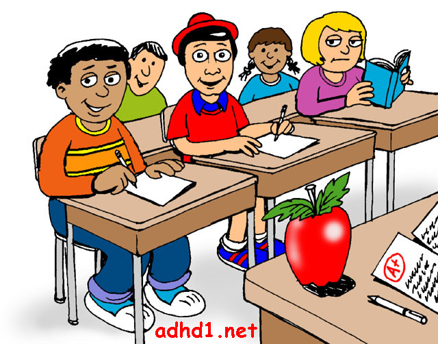 Elwood in School - ADHD Cartoon