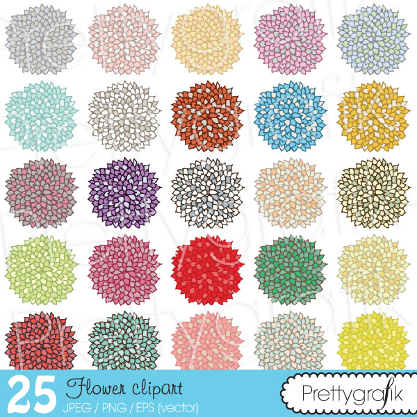 Flower peony clipart 25 flower clipart commercial use [CL499 ...