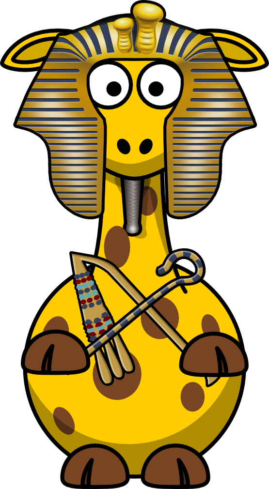 clipartist.net » Clip Art » Giraffe Pharao clipartist.net SVG