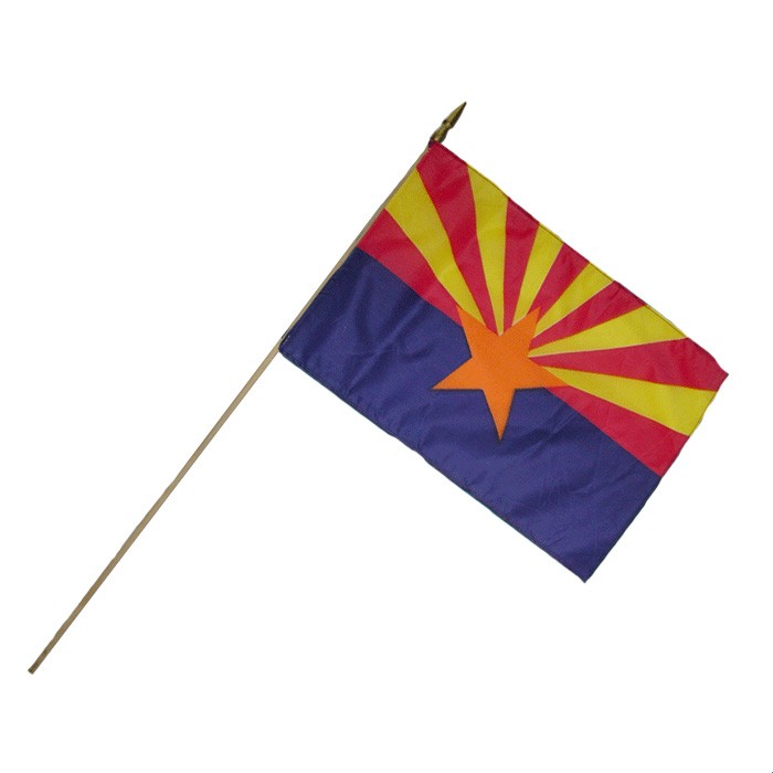 AllStates Flag Co., Inc. - Arizona Flag 12X18Inch Mounted E Poly