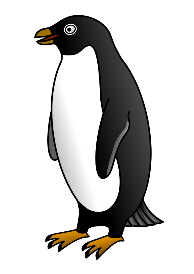 Pointing Penguin Clipart, vector clip art online, royalty free ...