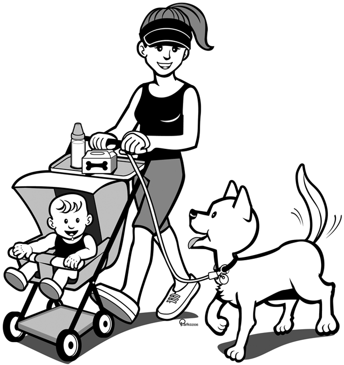 free clipart dog walker - photo #10