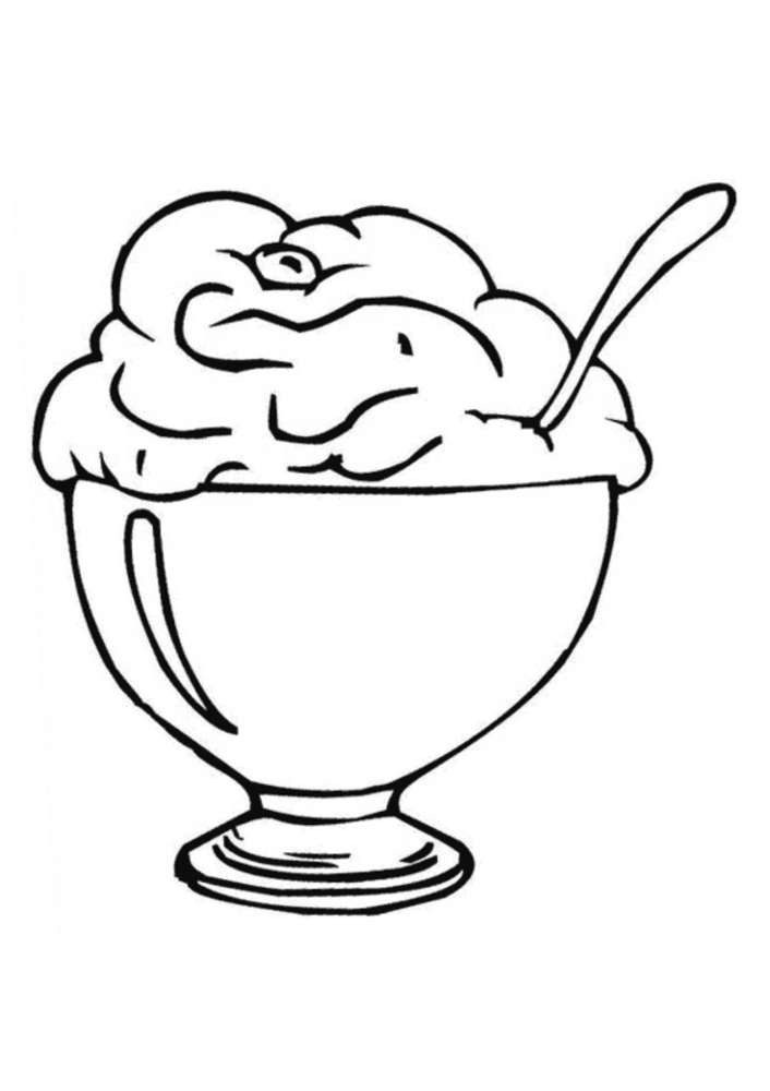 Cartoon Ice Cream Sundae - Cliparts.co