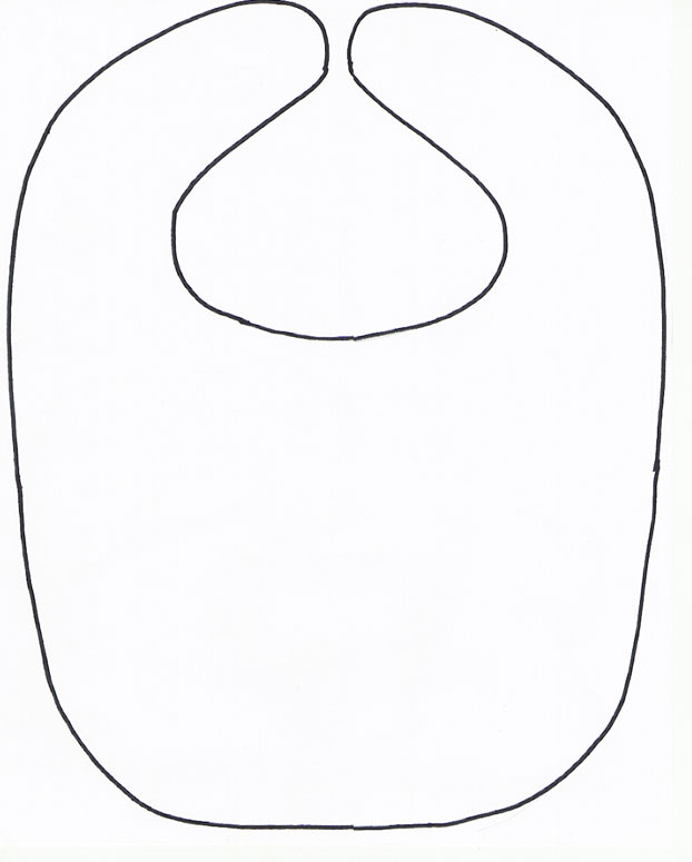 Baby Bib Outline Images & Pictures - Becuo