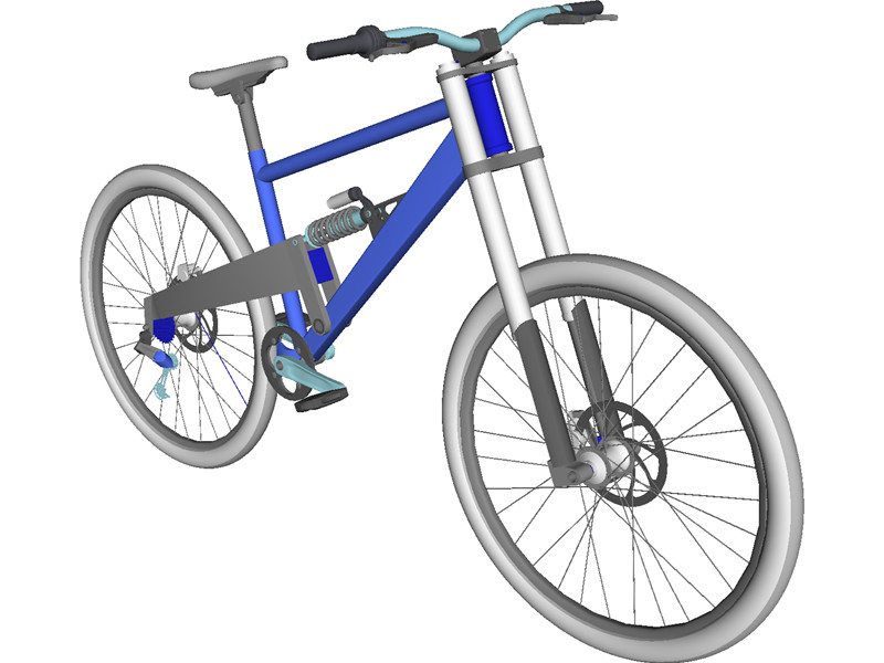 Bicycle Professional Downhill 3D Model Download | 3D CAD Browser