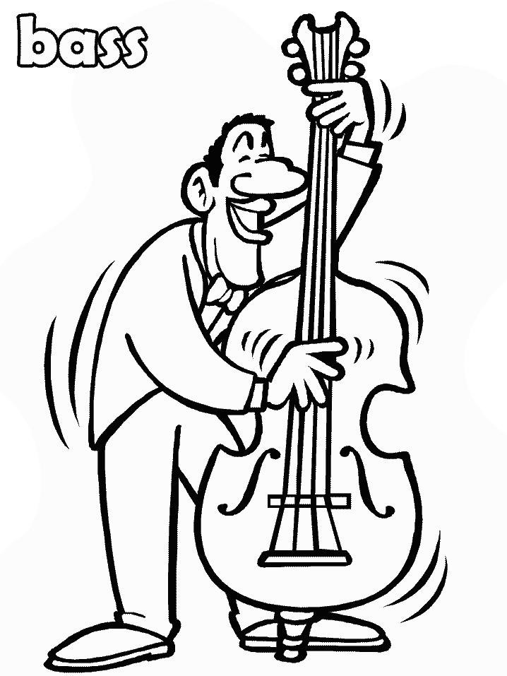 Bass Drum Coloring Page