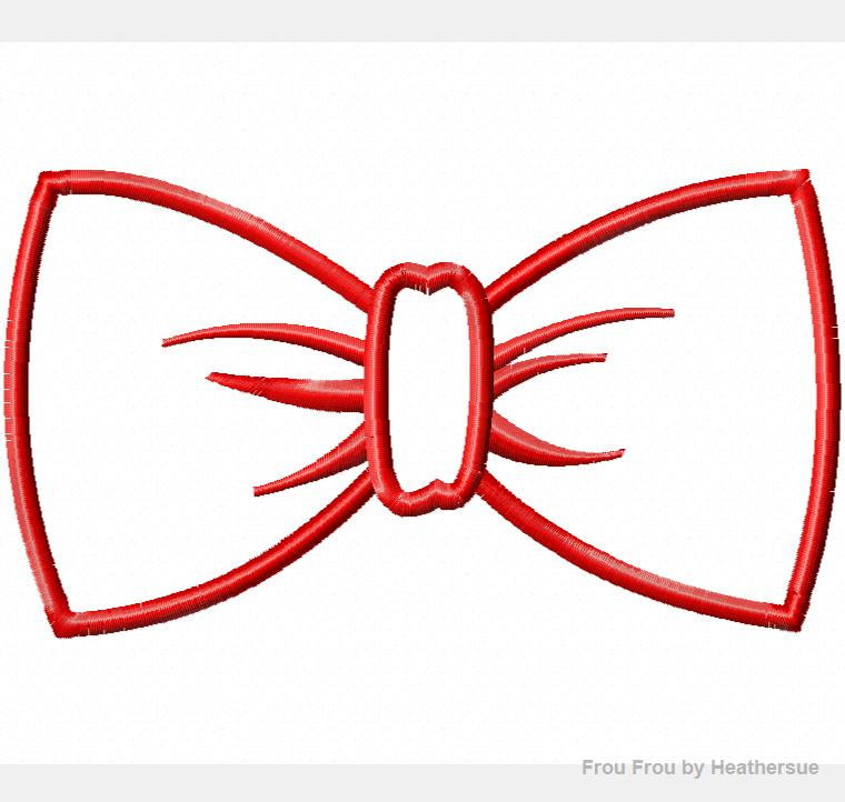 GG Designs Embroidery Bow Tie | Dress On