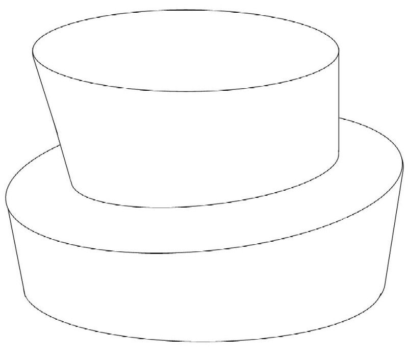 Gallery For > Tier Cake Outline