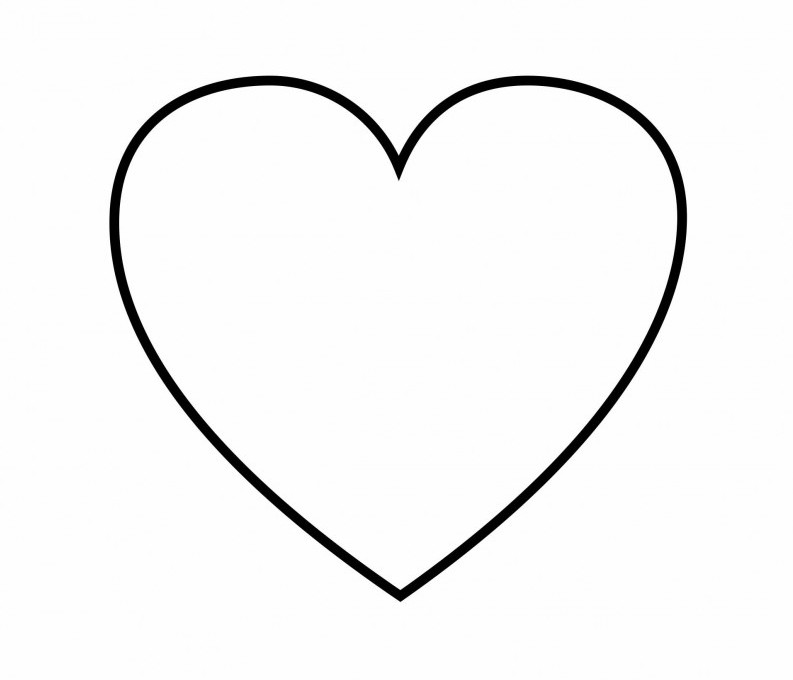 a coloring pages of a heart - photo #49