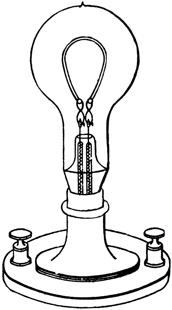 Edison's First Light Bulb | ClipArt ETC