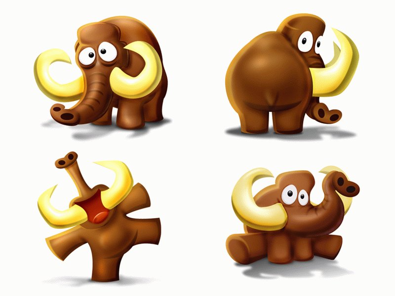 4 elephant cartoon icon png | Vector Images - Free Vector Art Graphics