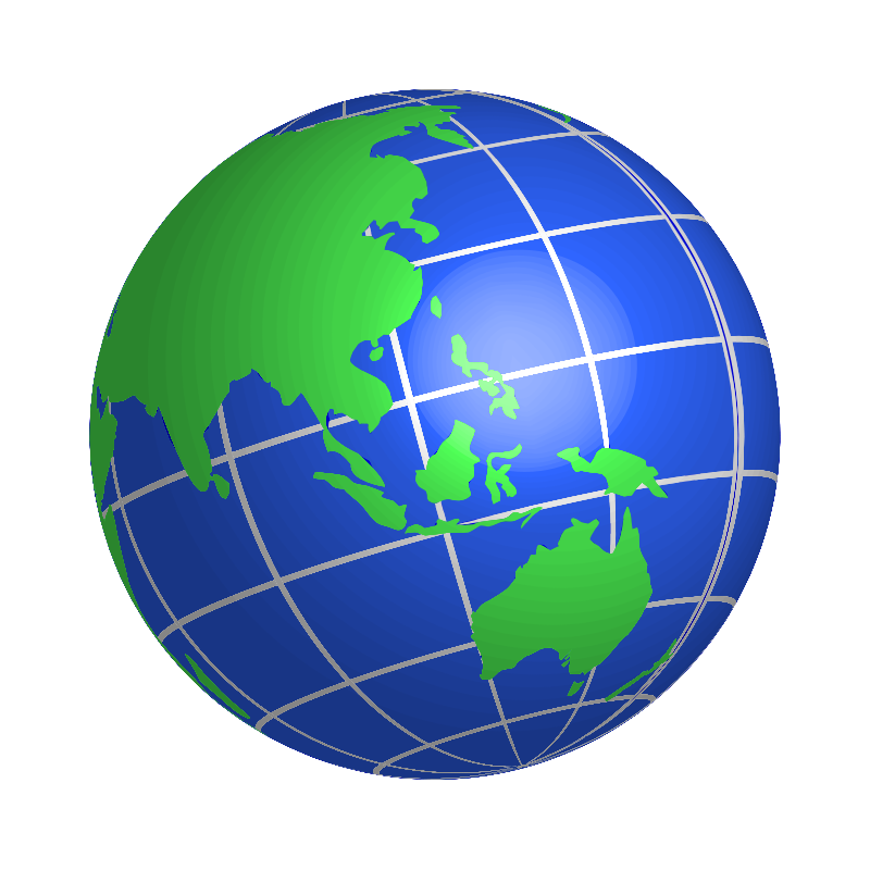 Clipart - Oceania World Globe