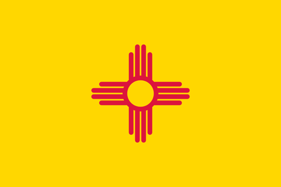 Flag of New Mexico, USA large 900pixel clipart, Flag of New Mexico ...