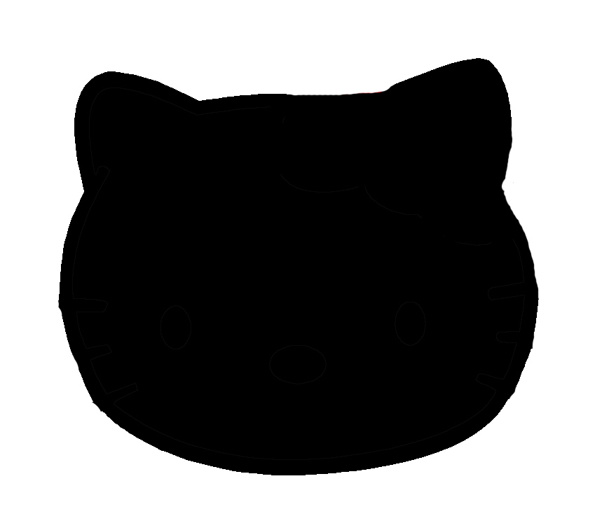 Simple Cat Face Stencil Images & Pictures - Becuo