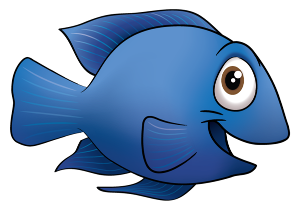 bighairbiggerheels: Blue Fish Cartoon