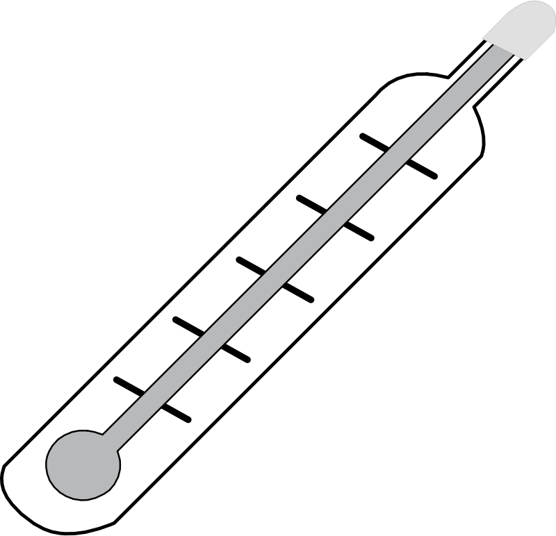 Clipart - Thermometer Hot - outline