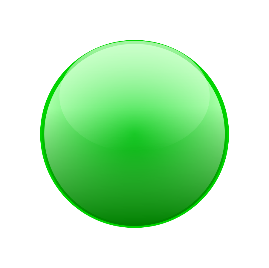 Green ball button SVG Vector file, vector clip art svg file ...
