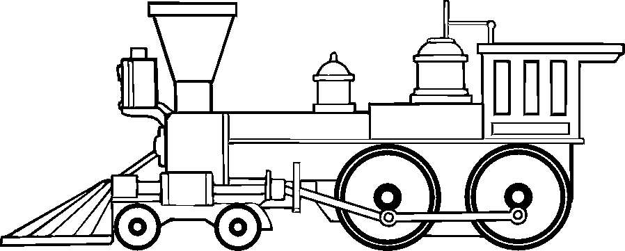 steam train clipart black and white - photo #47